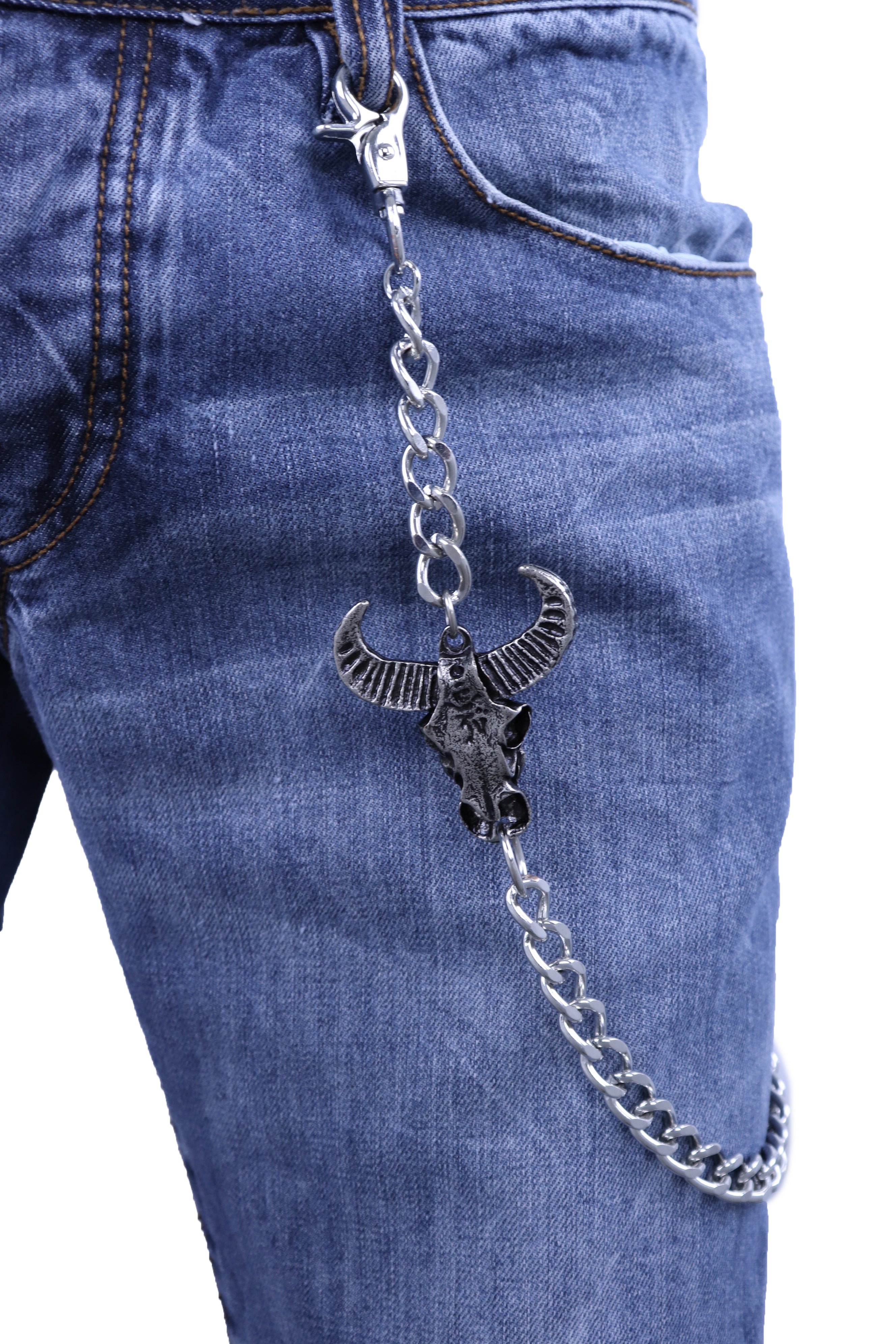 21 Double Strand Wallet Chain - Black
