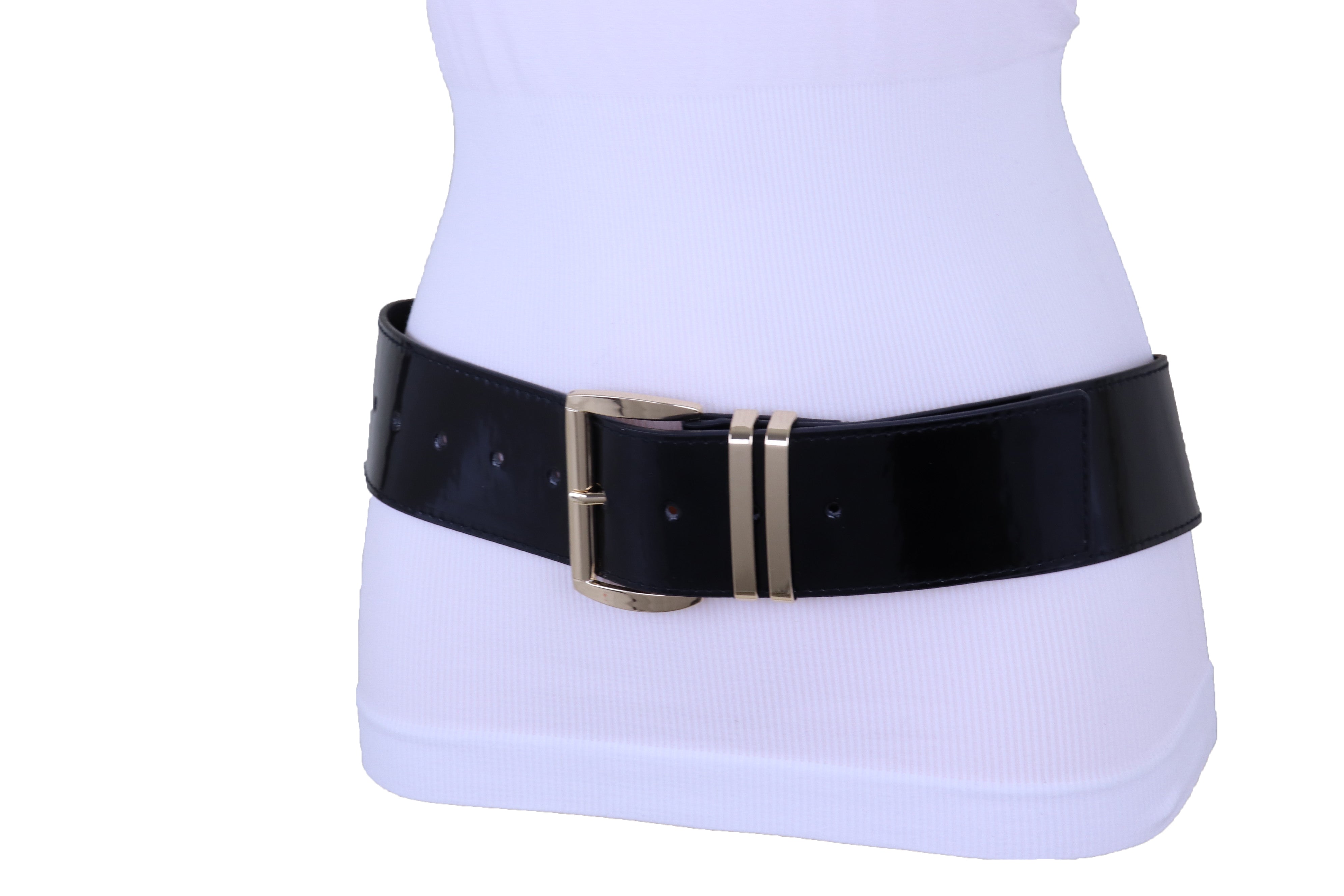 Big buckle belt - Black - Ladies
