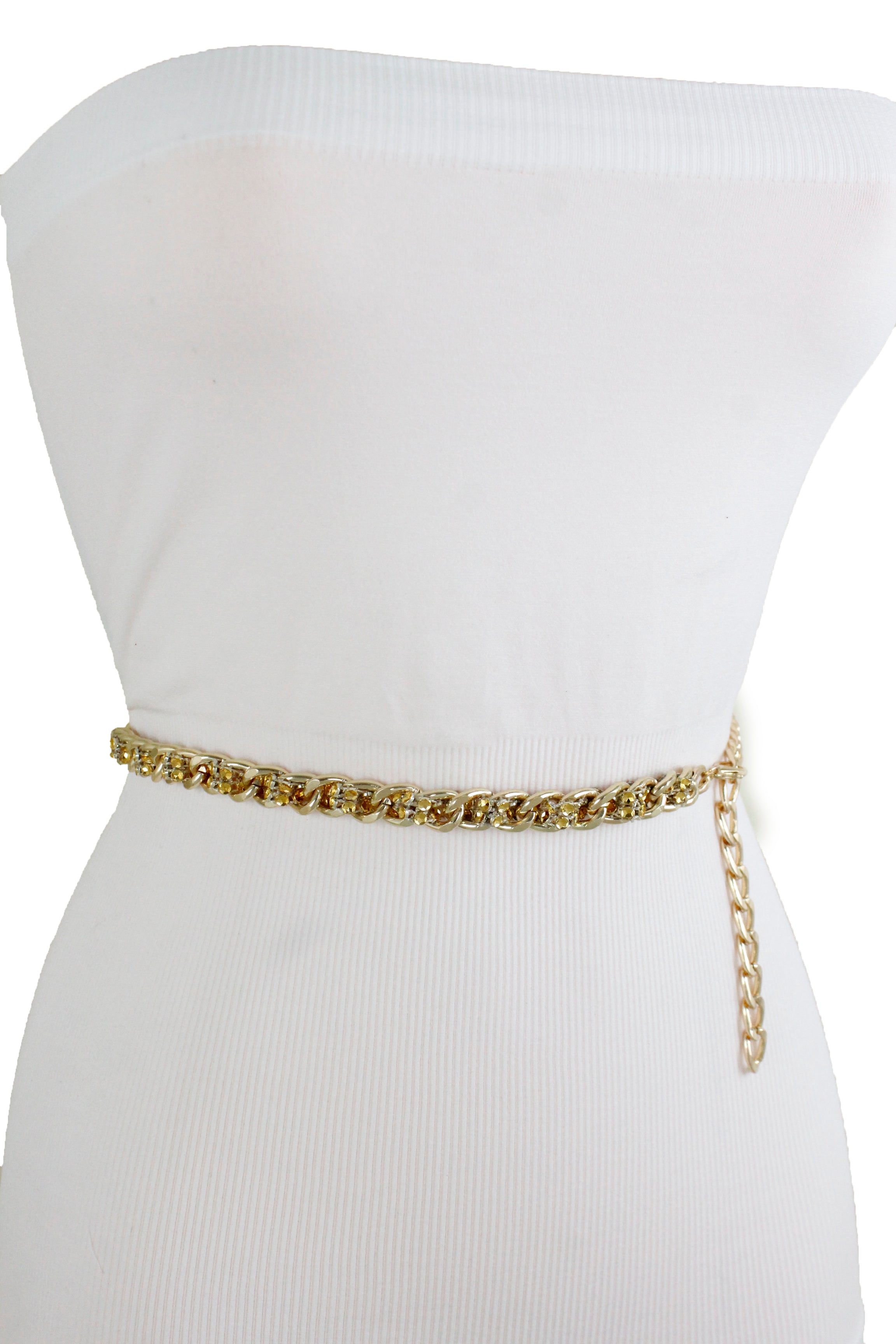 Alwaystyle4You Women Belt Gold Metal Chain Links Hip Waist New Elegant Dressy Fashion Accessories, Women's, Size: Xs - Medium